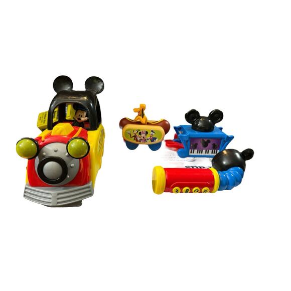 Disney Other - Mickey Mouse Disney Junior Funhouse Light The Way Musical Train Preowned